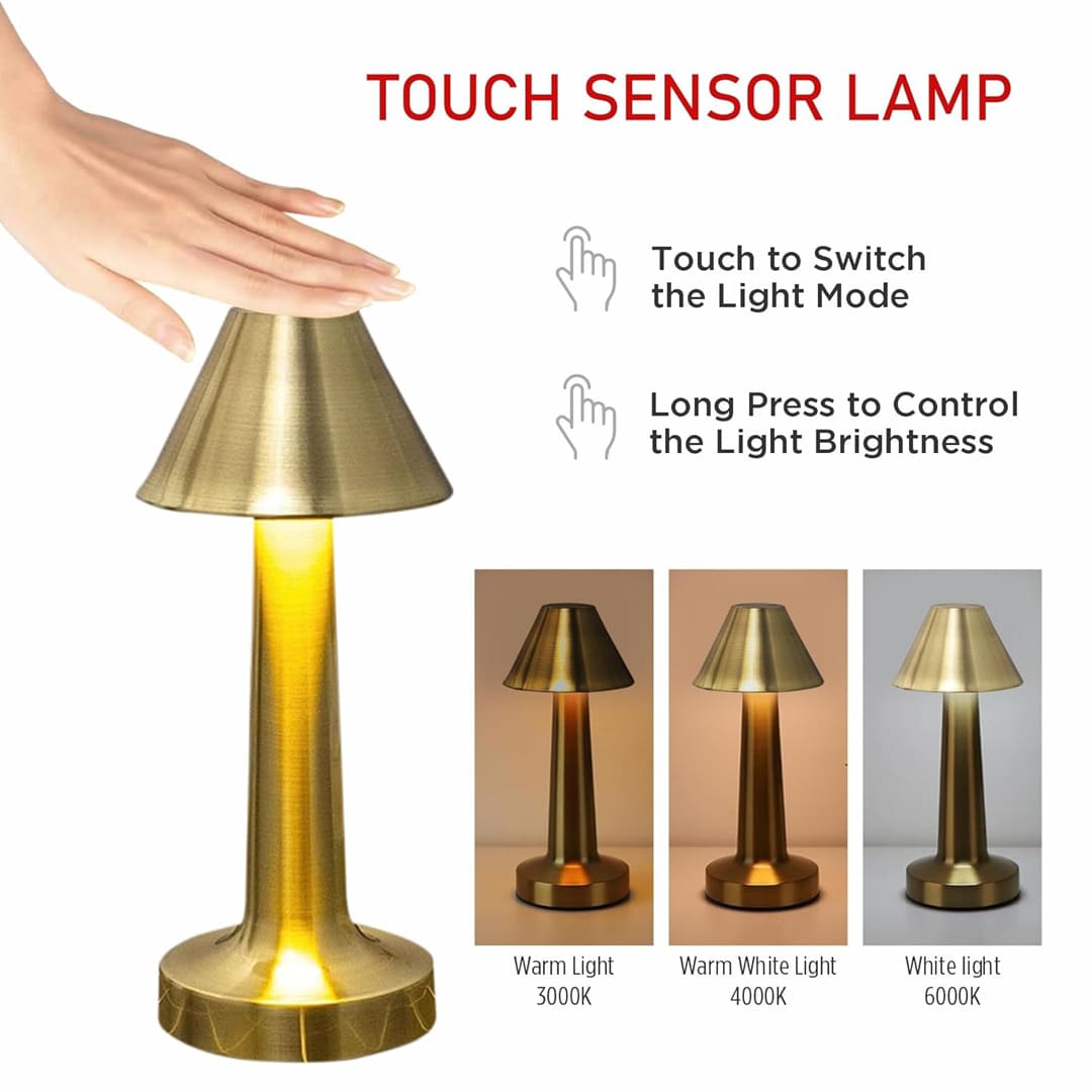 Elegant Pyramid LED Table Lamp – Personalized Gift for Home & Office